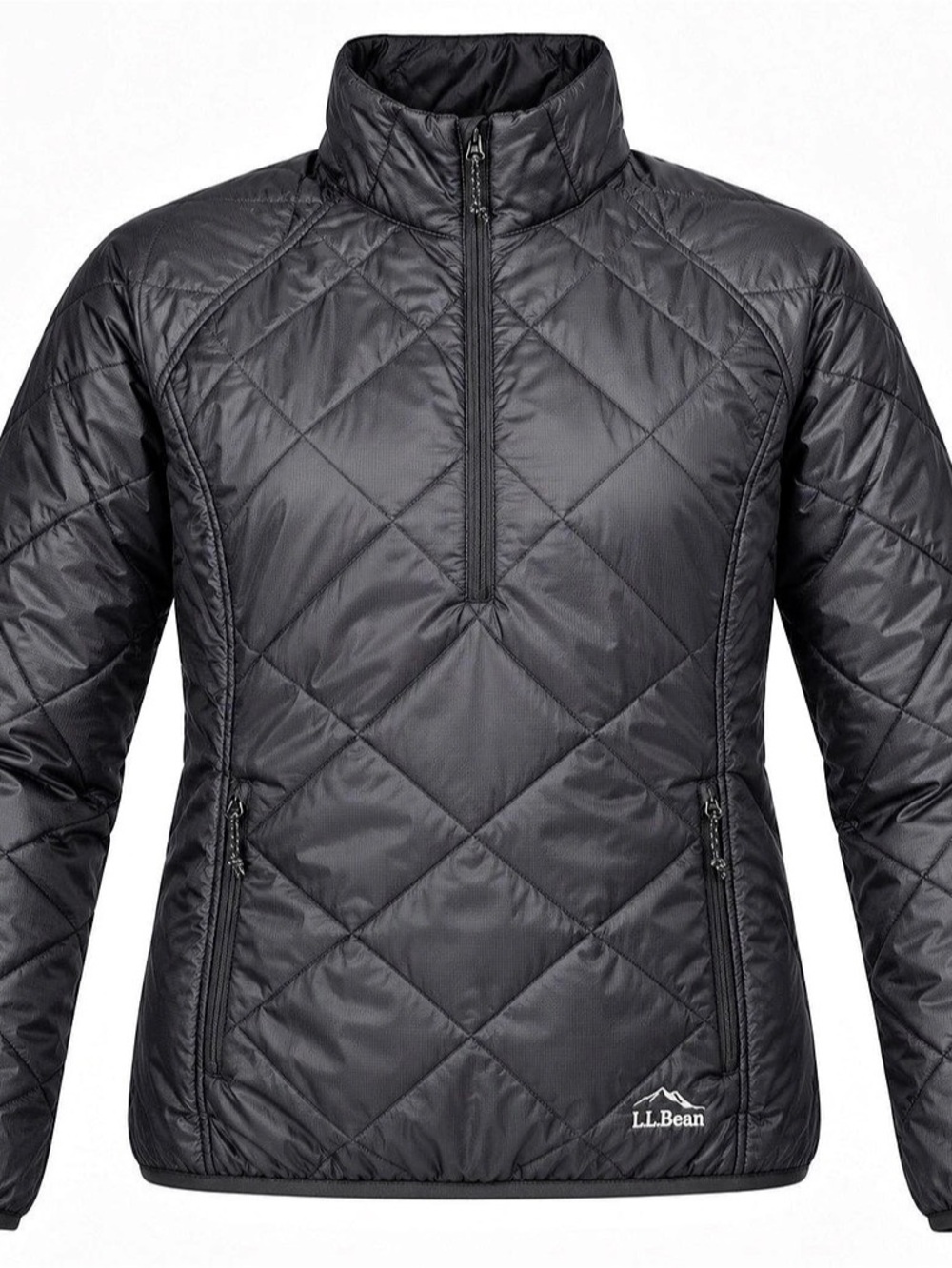 L.L.Bean Women's FlexForward Quilted Half-Zip Pullover Navy Medium
